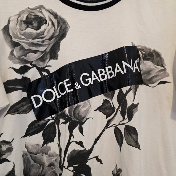 DOLCE & GABBANA Logo Tape Printed T-Shirt -can be UNISEX - Picture 9 of 12